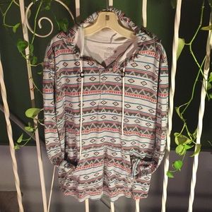 Men's Large On The Byas (PacSun) Aztec Pullover